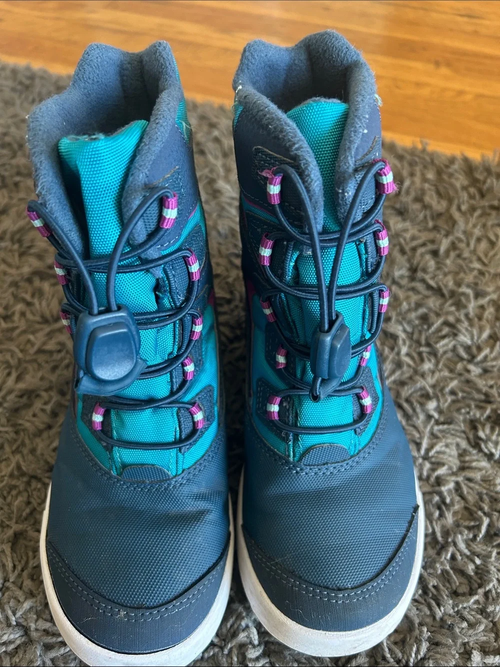 Merrell Snow Bank 3.0 Waterproof Snow Boots Kids Size 13M Blue Pink